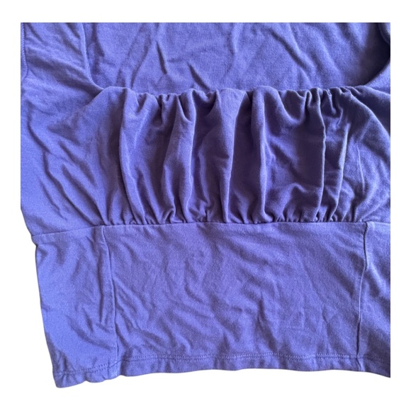 Aritzia Wilfred Free Orbit Corset Top Size Small Deep Violet - Picture 3 of 5